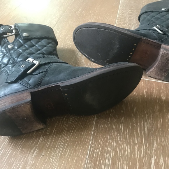 Ugg motorcycle boots - Gem UGG Motorcycle Tufted Boots